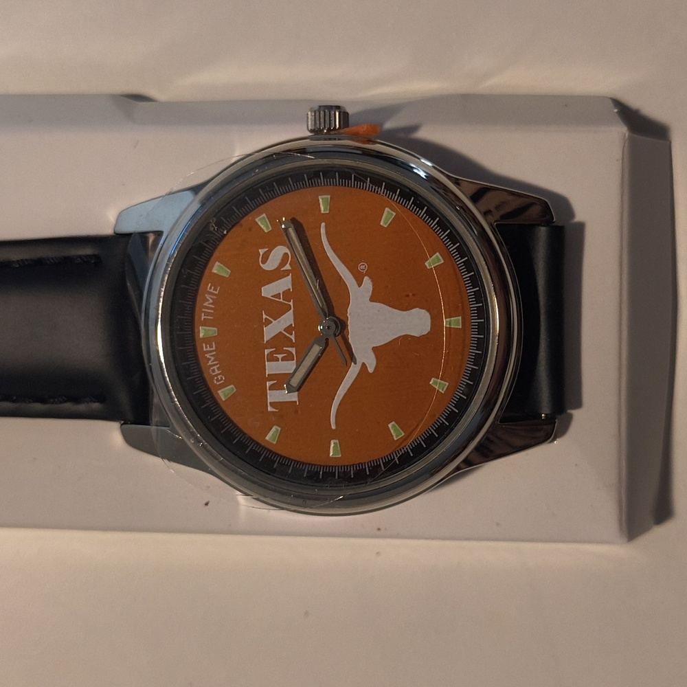 Game Time University Of Texas Orange and Black Men's Watch